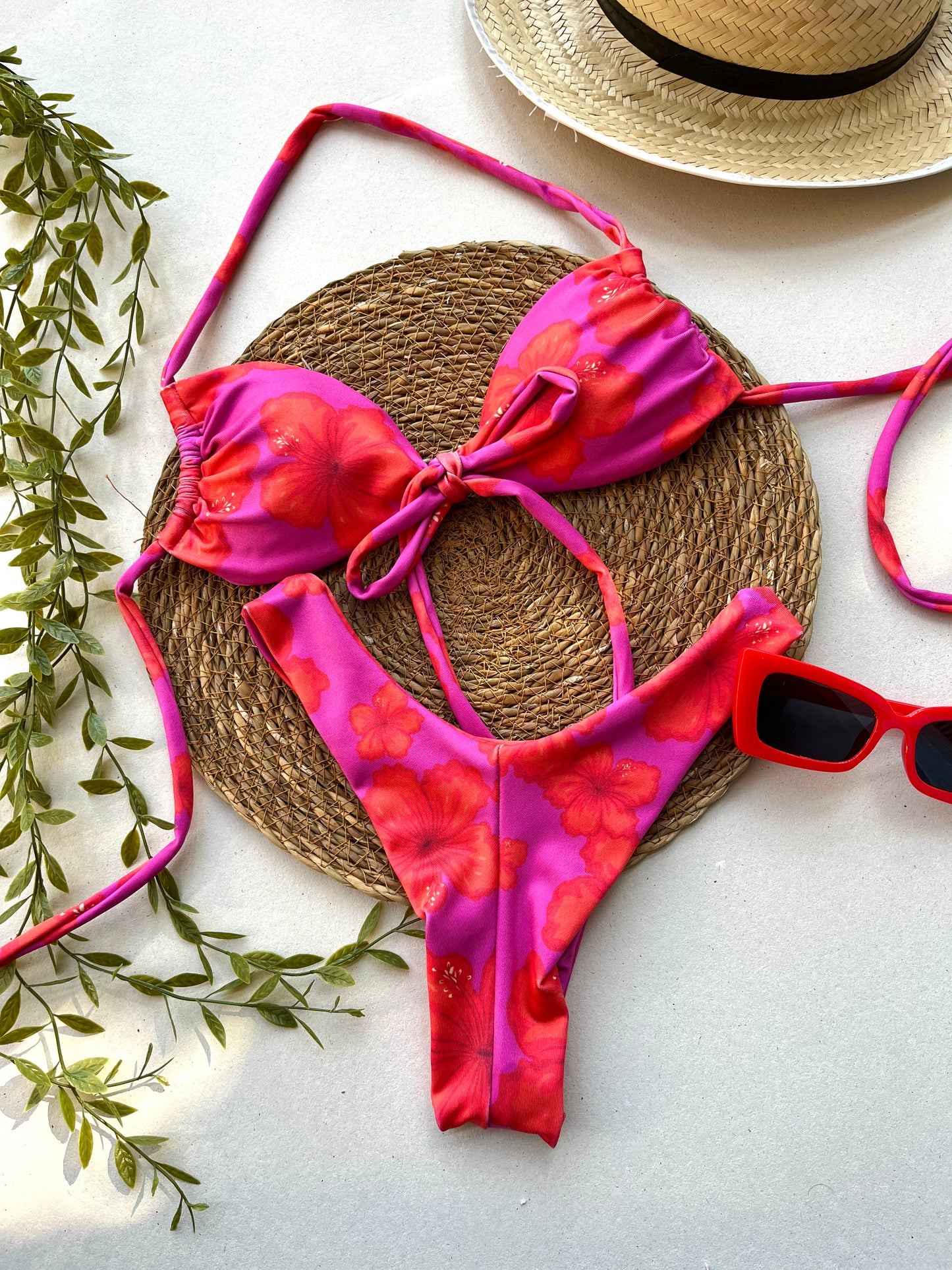 Sunrise Triangle Bikini Set – High-Leg Delta Cut