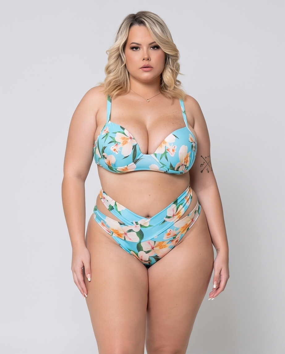 Tropical Bloom Floral Bikini Set