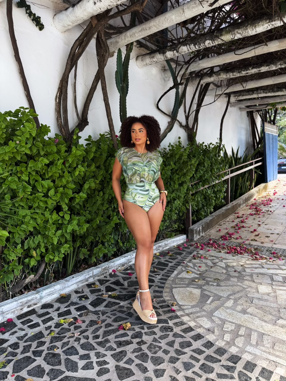 Emerald Mesh One‑Piece